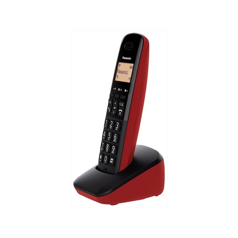 Panasonic KX-TGB610JTR telefono Telefono analogico DECT Identificatore di chiamata Nero, Rosso