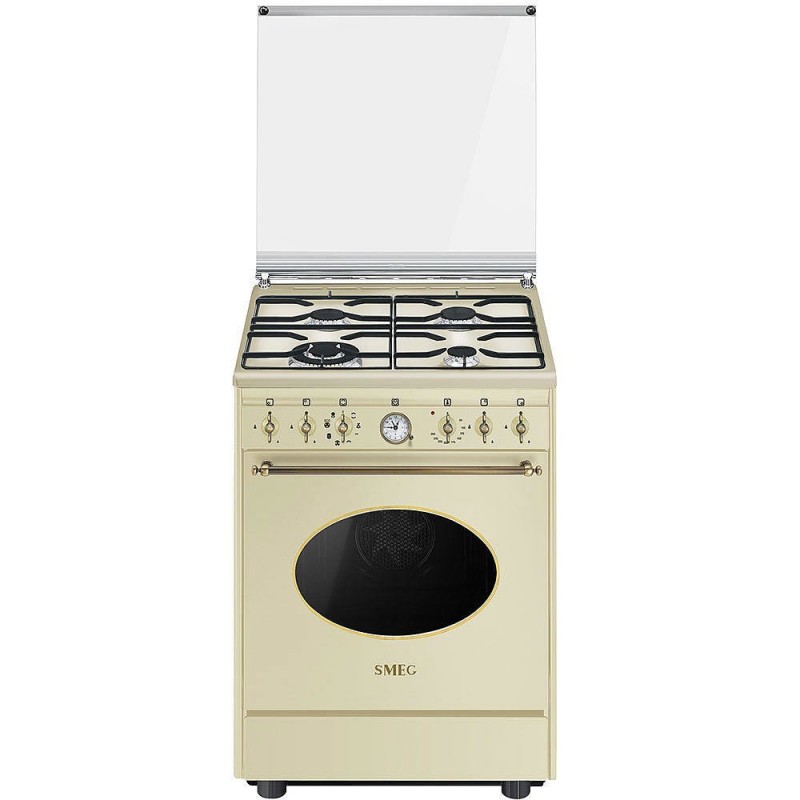 Smeg CO68GMP9 cocina Cocina independiente Encimera de gas Crema de color A