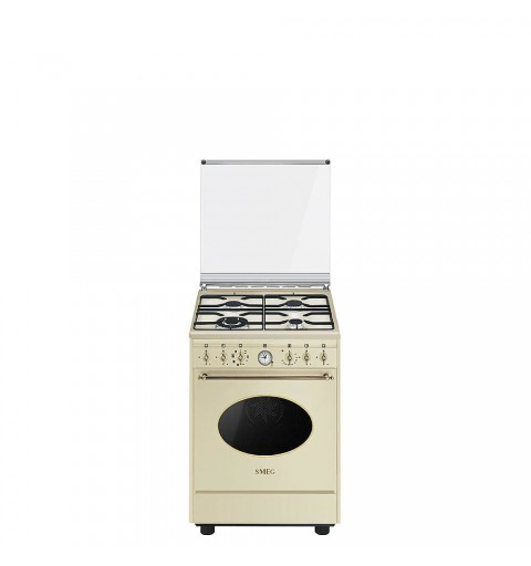 Smeg CO68GMP9 cocina Cocina independiente Encimera de gas Crema de color A