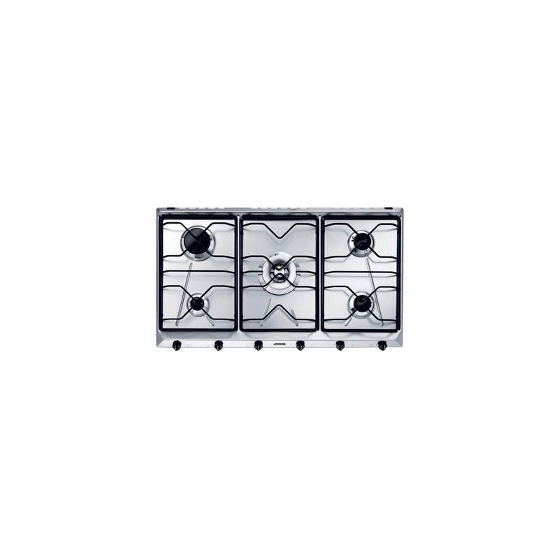 Smeg SRV596-5 hobs Acero inoxidable Integrado Encimera de gas 5 zona(s)