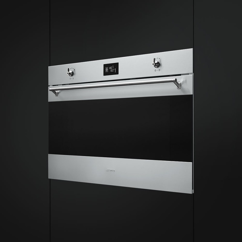 Smeg SF9390X1 forno 115 L A+ Nero, Acciaio inossidabile