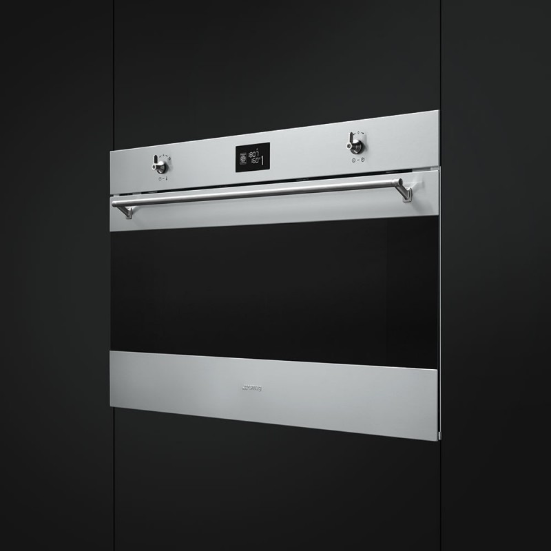 Smeg SF9390X1 oven 115 L A+ Black, Stainless steel