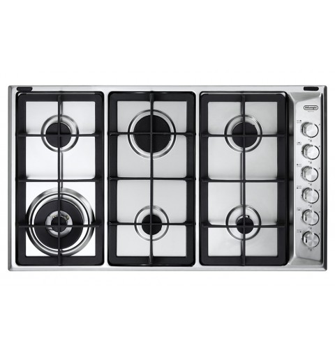 De’Longhi PLI 69 GHD hob Stainless steel Built-in 86 cm Gas 6 zone(s)