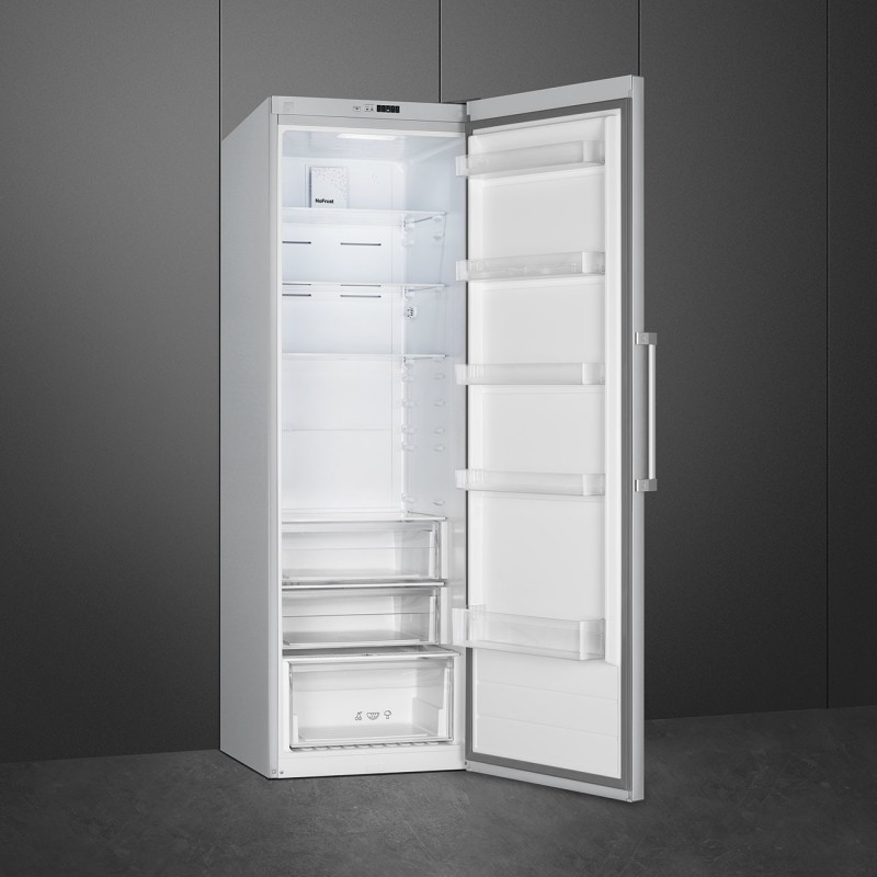 Smeg FS18EV2HX fridge Freestanding 390 L E Stainless steel
