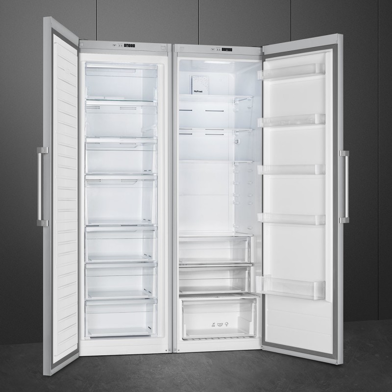 Smeg FS18EV2HX Kühlschrank Freistehend 390 l E Edelstahl