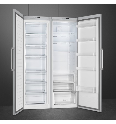 Smeg FS18EV2HX Kühlschrank Freistehend 390 l E Edelstahl