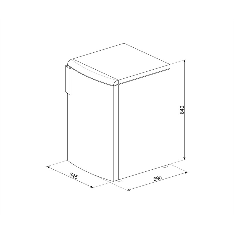 Smeg CV102F freezer Upright Undercounter 85 L F White