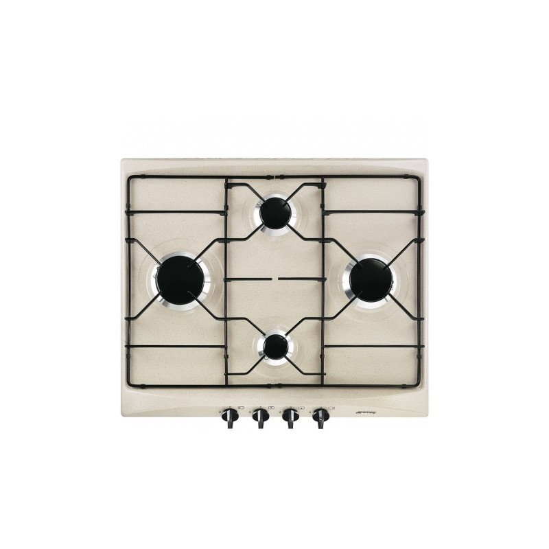 Smeg S264AV2 hob Beige Built-in Gas 4 zone(s)