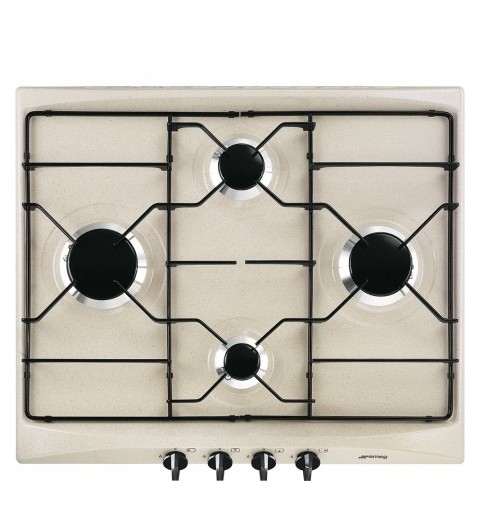 Smeg S264AV2 hob Beige Built-in Gas 4 zone(s)