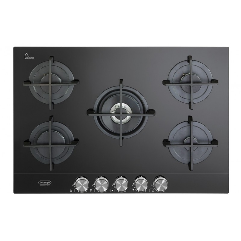 De’Longhi NSL 575 NC plaque Noir Intégré (placement) 75 cm Gaz 5 zone(s)