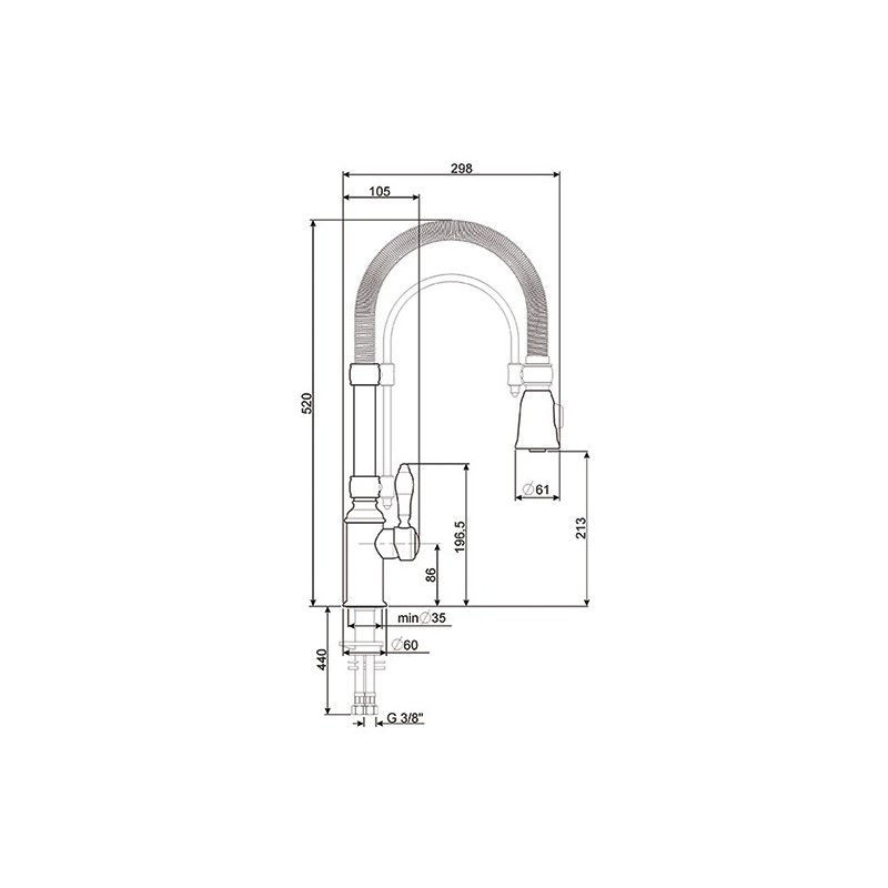 Smeg MIDR7RA-2 Wasserhahn Kupfer