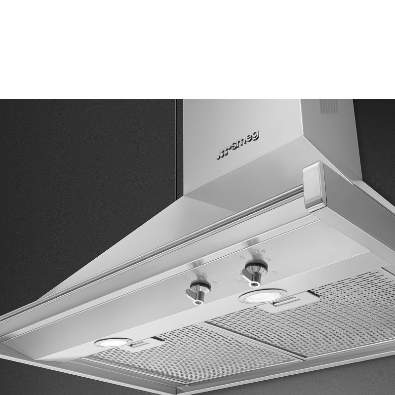 Smeg KD70XE cooker hood Wall-mounted Stainless steel 820 m³ h B