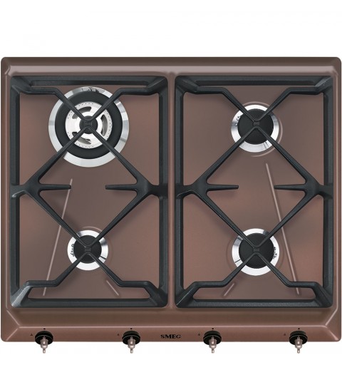 Smeg SRV864RAGH piano cottura Rame Da incasso Gas 4 Fornello(i)