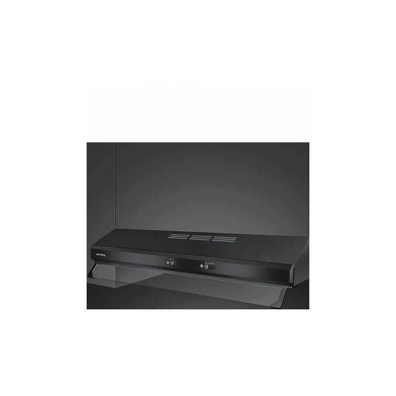 Smeg KSEC91NE2 cooker hood Built-under Black 285 m³ h D