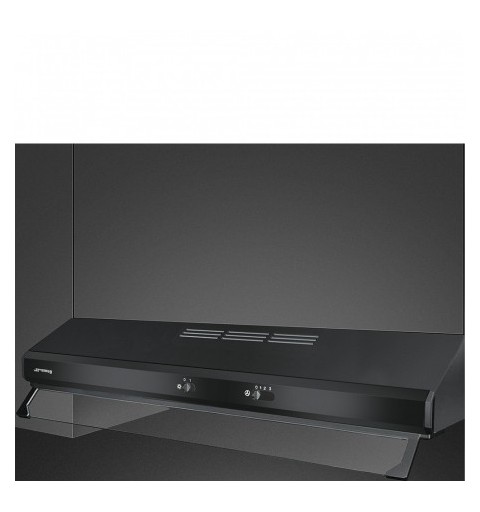 Smeg KSEC91NE2 cooker hood Built-under Black 285 m³ h D