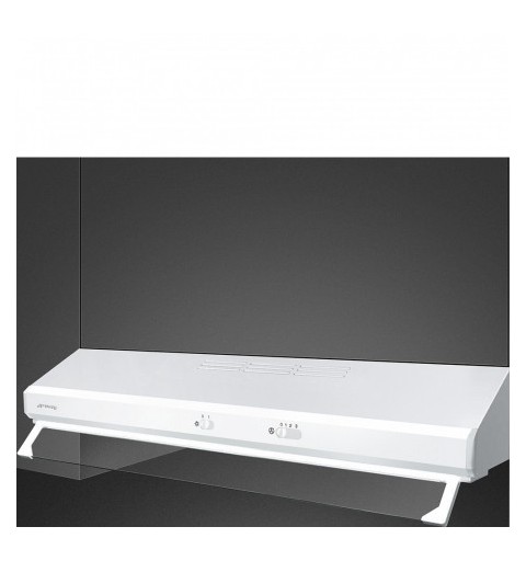 Smeg KSEC91BE2 cooker hood Built-under White 285 m³ h D