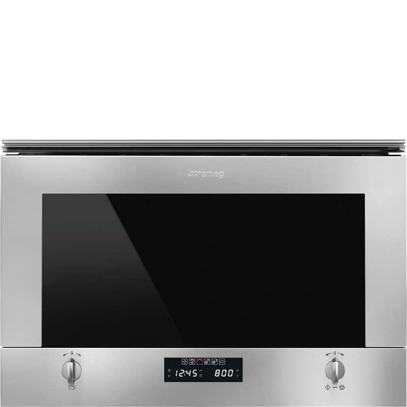 Smeg MP422X1 microondas Integrado Microondas con grill 23 L 850 W Acero satinado