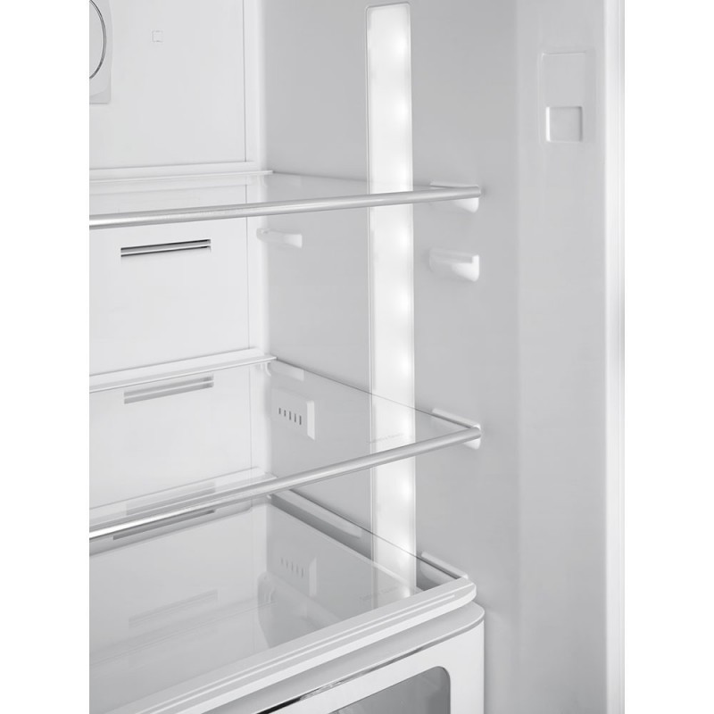 Smeg 60cm 50s Style Right Hand Hinge Fridge over Freezer Lime Green FAB32RLI5