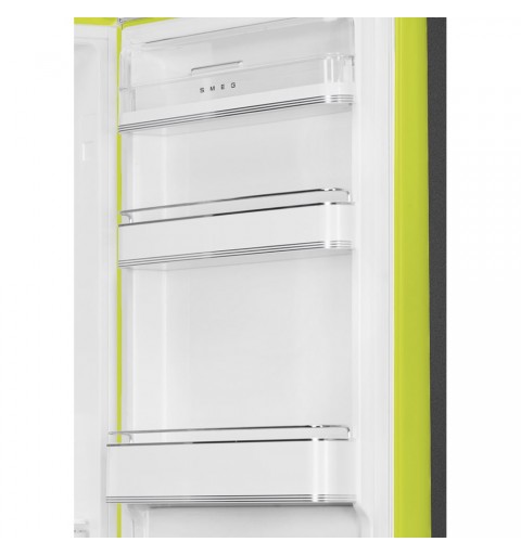 Smeg 60cm 50s Style Right Hand Hinge Fridge over Freezer Lime Green FAB32RLI5