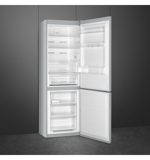 Smeg FC18EN1S frigorifero con congelatore Da incasso 324 L E Argento