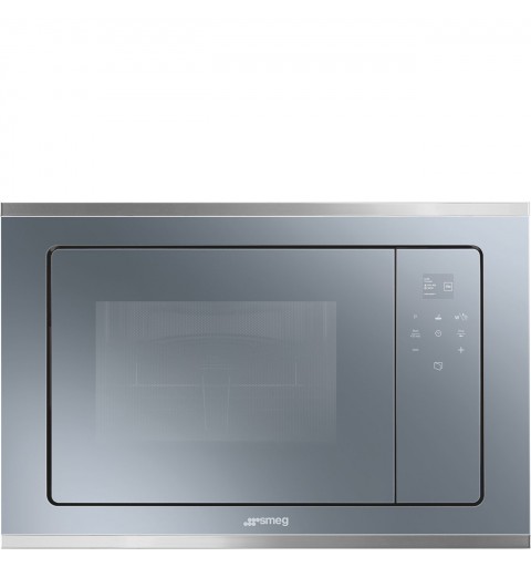 Smeg FMI420S2 Mikrowelle Integriert Kombi-Mikrowelle 20 l 800 W Blau, Silber