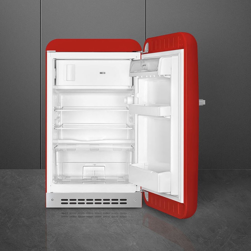 Smeg FAB10RRD5 Kühlschrank mit Gefrierfach Freistehend 122 l E Rot
