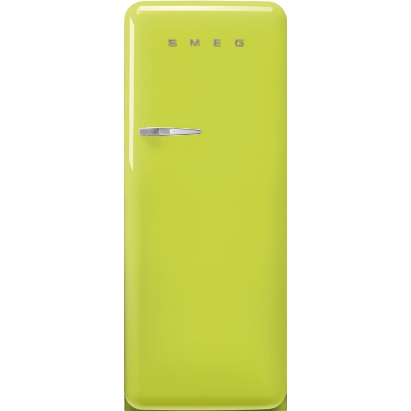 Smeg 60cm 50s Style Right Hand Hinge Fridge with Icebox Lime Green FAB28RLI5
