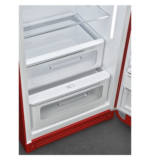 Smeg 60cm 50s Style Right Hand Hinge Fridge with Icebox Red FAB28RRD5