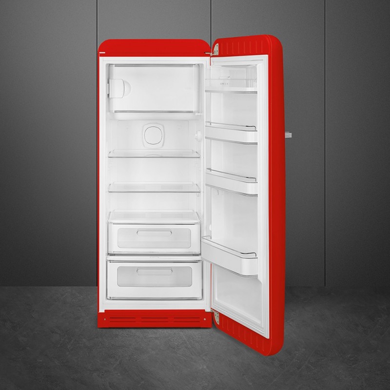 Smeg FAB28RRD5 Kühlschrank mit Gefrierfach Freistehend 270 l D Rot