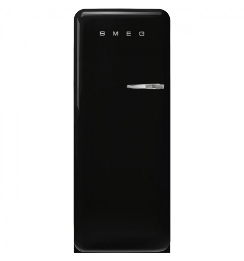 Smeg 60cm 50s Style Left Hand Hinge Fridge with Icebox Black