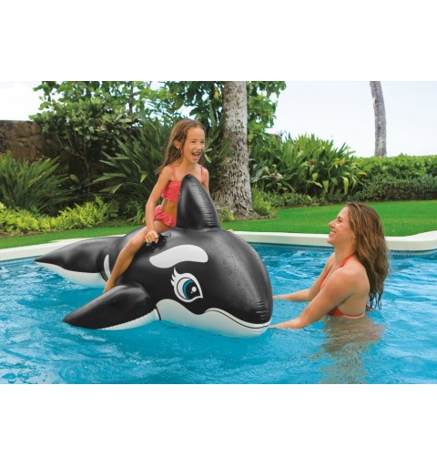 Intex 58561 flotador para piscina y playa Negro, Blanco Colchoneta