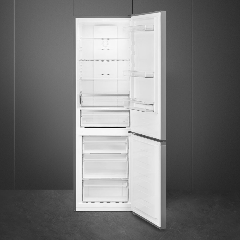 Smeg FC18XDNE frigorifero con congelatore Libera installazione 300 L E Acciaio inossidabile