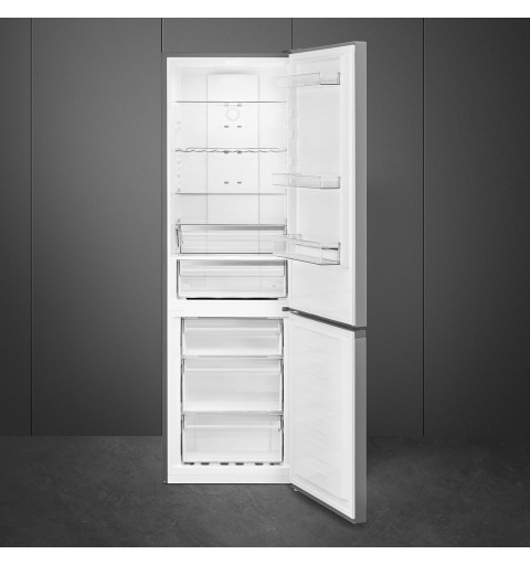 Smeg FC18XDNE fridge-freezer Freestanding 300 L E Stainless steel