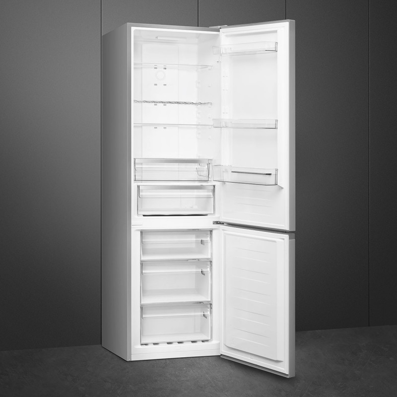 Smeg FC18XDNE fridge-freezer Freestanding 300 L E Stainless steel