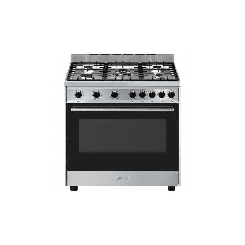 Smeg B901GMXI9 cooker Freestanding cooker Gas Stainless steel A