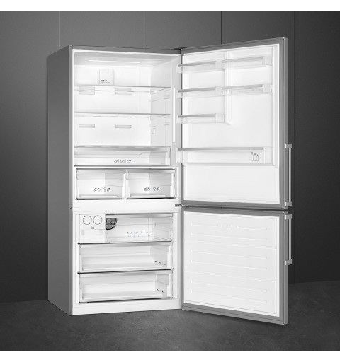 Smeg FC84EN4HX Kühl- und Gefrierkombination Freistehend 564 l E Edelstahl