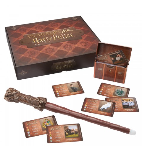 Games Pictionary Air Harry Potter, Gioco di disegni per tutta la famiglia, con penna a forma di bacchetta 8+ Anni