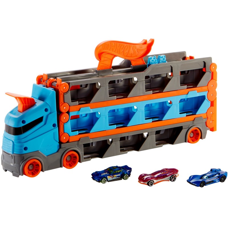 Hot Wheels City HW Camion 2in1 Trasport+Pista