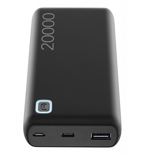 Cellularline Power Bank ESSENCE 20000 Caricabatterie portatile da 20000mAh Nero