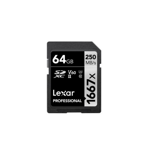 Lexar SDXC, 64 GB UHS-II Class 10