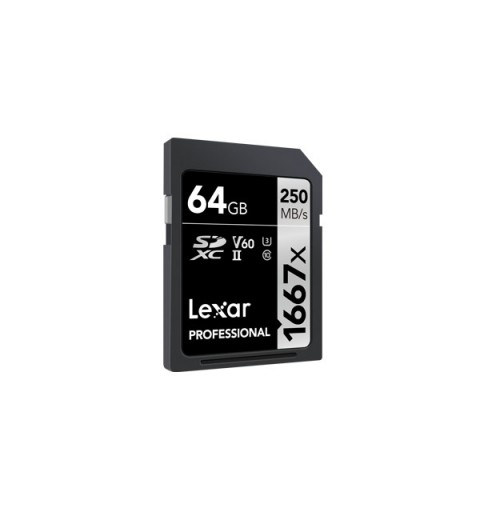 Lexar SDXC, 64 GB UHS-II Clase 10