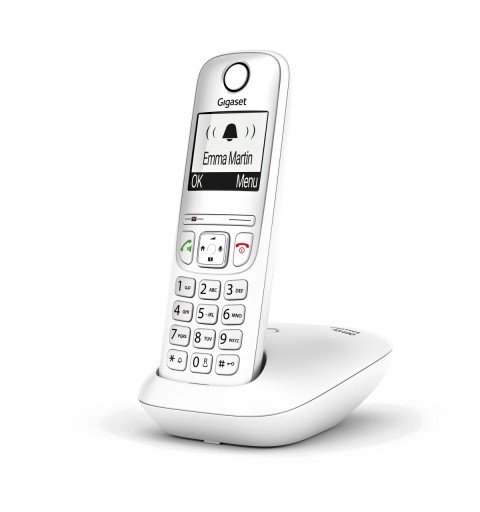 Gigaset AS490 Telefono analogico DECT Identificatore di chiamata Bianco