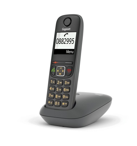 Gigaset AS490 téléphone Téléphone analog dect Identification de l'appelant Noir