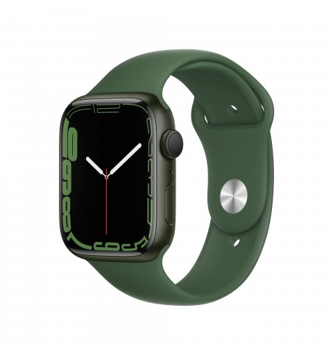 Apple Watch Series 7 GPS, 45mm Cassa in Alluminio Verde con Cinturino Sport Verde