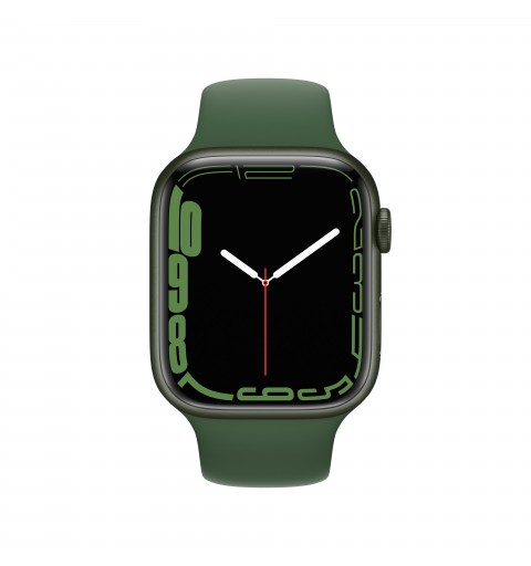 Apple Watch Series 7 GPS, 45mm Cassa in Alluminio Verde con Cinturino Sport Verde