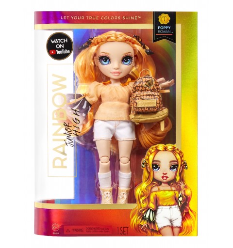 Rainbow High Junior High Fashion Doll - Poppy Rowan (Orange)