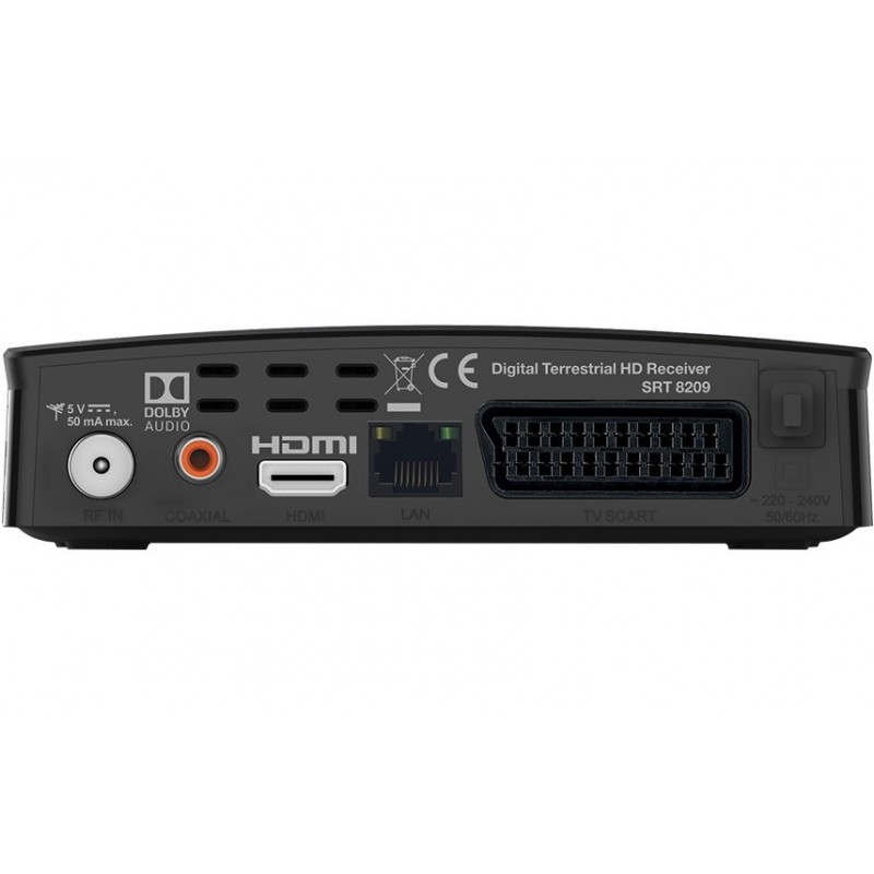Strong SRT 8209 TV set-top boxe Ethernet (RJ-45) Full HD Noir