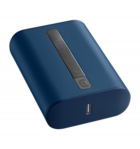 Cellularline Power Bank THUNDER 10000 Caricabatterie portatile extra compatto Blu