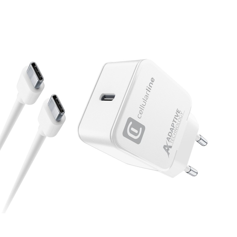 Cellularline USB-C Charger Kit 15W Weiß Indoor