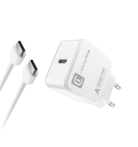 Cellularline USB-C Charger Kit 15W Blanc Intérieure